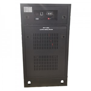 384V 50Ah betri e phahameng ea Voltage e nang le khabinete ea ponts'o ea LCD