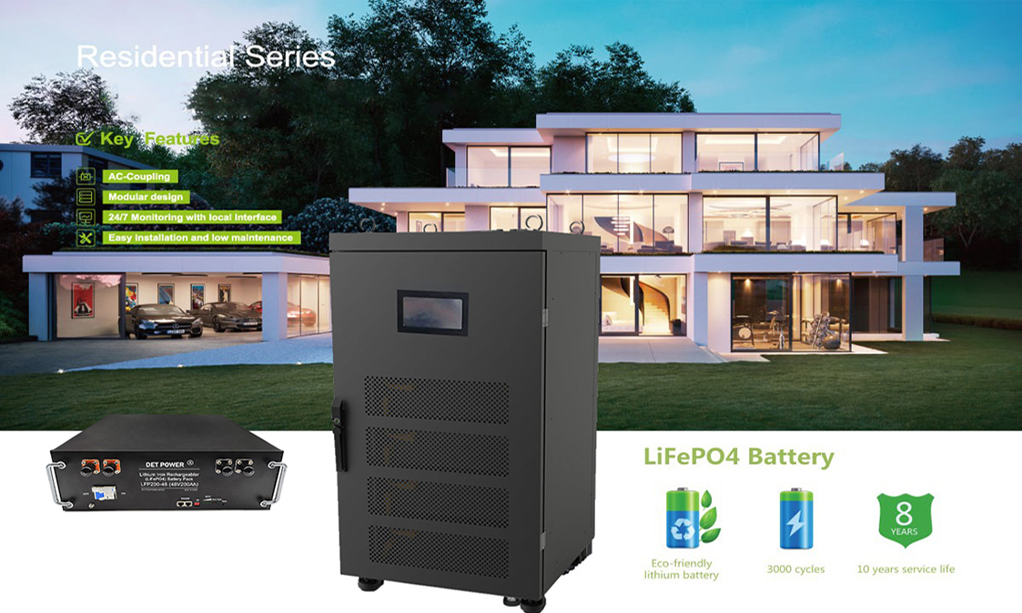 48V Home-serien litiumfosfatbatteri - utbyggbar kapacitet