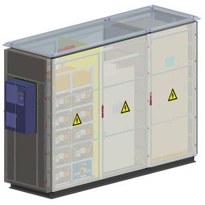 4ft and Cabinet of on-off-Hybrid grid Energy Storage System