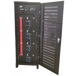 51.2v high capacity battery and inverter integrated cabinet battery solution